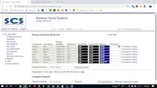 Summer Camp Systems - Creating Pre-Payments as a Unit Leader