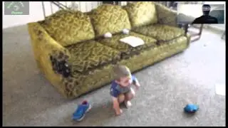 Two-year-old Mimics Superman's First Flight in Man of Steel