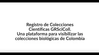 Registro de colecciones científicas GRSciColl