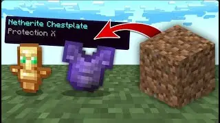 Minecraft, But Dirt Drops OP Loot