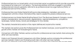 Professional Services Market