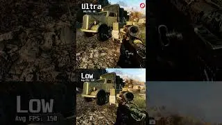 Battlefield V: Low vs Ultra settings Graphics Comparison #shorts