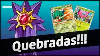 OS NOVOS MEGA POK&Eacute;MON! - Mega Starmie, Decidueye Ex e Vivillon