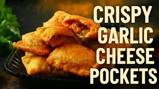 Garlic Butter Pizza Pocket in OTG 🍕 | Cheesy Stuffed Snack Recipe | Crispy pocket recipe