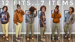 Fall Fits & Tones: 12 Looks ONLY 7 Items | Yeezy 700 V1 Enflame Amber + Nike Dunk Chocolate Milk