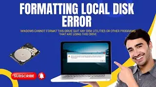 windows cannot format this drive quit any disk utilities or other programs that are using this drive