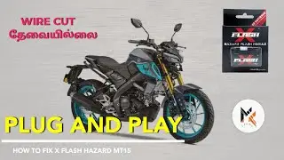 X FLASH HAZARD FIX MT-15. DIRECT PLUG AND PLAY// #mk_tnbiker #mt15 #mkbikerpitstop