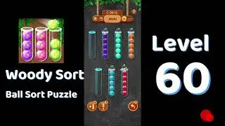 Woody Sort Level 60 | Ball Sort Puzzle Gameplay 🧠 | Solutionguruji