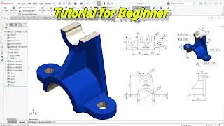 SolidWorks Tutorial: How to Design a Mounting Bracket with Fillets and Ribs