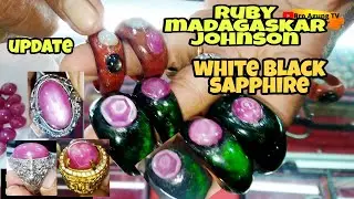 Batu Ruby Madagaskar Johnson, White Black Sapphire Thailand