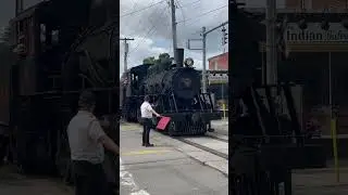 Arcade and Attica 18 pulls into the station. #train #railroad #steamlocomotive #scenicrailway