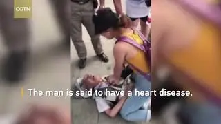 Ding Hui, a true Hero Saves an Elderly Man and misses her train to stay with him.