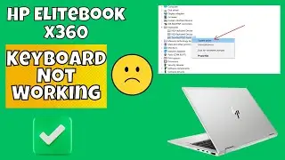 Fix HP Elitebook x360 Keyboard Not Working in Windows | Solve keyboard keys Won't typing Fixed✅