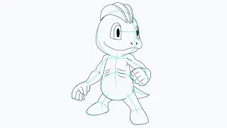 Como Desenhar o Machop de Pok&eacute;mon 💪👊 | Tutorial F&aacute;cil em 12 Passos