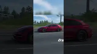 The Porsche in red adds 500 extra horsepower 😆👀 #shorts