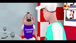 Pyar Bhasoodi In MH ONE News Room || Part-1 || Happy Sheru || Funny Cartoon Animation || MH ONE
