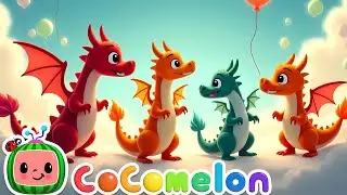 Five Little Dragon 🐉 | Baa Baa! Join the Dance with Fun Animals | Animals Songs | Animal Party