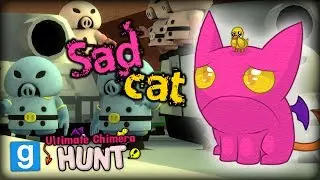 I AM FIRST! CUTE PIGGIES AND CATS IN GARRY'S MOD - GMOD Ultimate Chimera Hunt Funny Moments