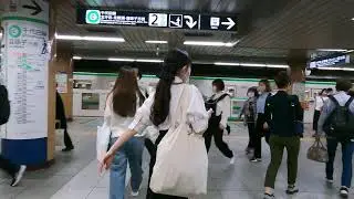 Nishi-nippori station Walk &bull; Tokyo &bull; Japan &bull; 4K