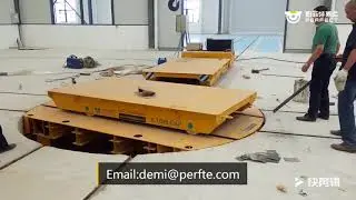 5 Ton Poly Directional Material Handling Turntable Transfer Cart With Two Cross - Rails