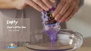 Elmer&rsquo;s Glue DIY, KID-FRIENDLY Purple Glitter Slime!