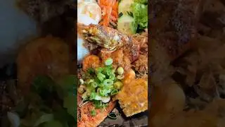 A Loaded Dish: Grilled Pork Chop, Fried Egg, Jumbo Prawn & More&hellip; 😋