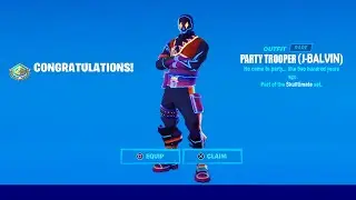 How To Get J Balvin Party Trooper Style Skin NOW FREE In Fortnite! (Unlock New Party Trooper Skin)