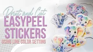 Silhouette Cameo Print and Cut| Easy Peel Stickers Class