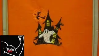 Brother SE400 Programmed Halloween Embroidery Design Tutorial