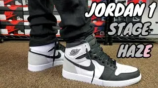 EARLY LOOK AIR JORDAN 1 STAGE HAZE REVIEW & ON FEET