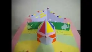 Popup card 3D Circus Tent