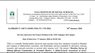 Tata Company Recruitment | Research Officer & Assistant Vacancy | Apply Online #sarkarinaukri2026