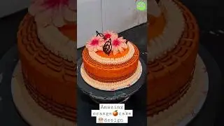 delicious and beautiful orange🍊🍊 cake🎂🎂 decoration tutorial | #shorts #masterchefimran