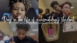 DAY IN THE LIFE OF A COSMETOLOGY STUDENT | AVEDA BIRMINGHAM