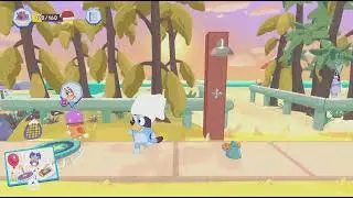 How to Find Tennis Racket: (The Beach) On Sidewalk Location | Bluey: The Videogame