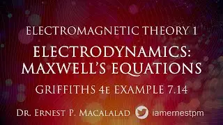 Electrodynamics: Maxwell's Equations Ex 7.14