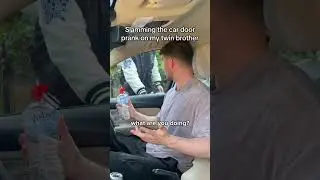 Slamming The Car Door Prank On My Twin Brother 😂