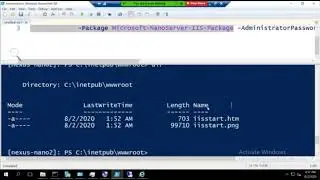 Project# 2   How to Build a Web Server using Windows Nano Server under 5 minutes Part 3