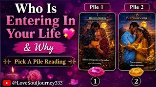 Who Is Entering In Your Life & Why 💖 #pickapile  #tarot #guidance #timeless#love@LoveSoulJourney333