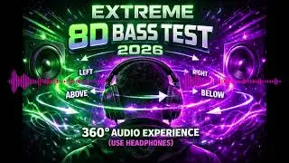 Extreme 8D Bass Test 2026 🎧 | 360&deg; Audio Experience (Use Headphones)