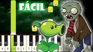 Plantas vs. Zombies | Piano Tutorial F&Aacute;CIL | Cover | Karaoke