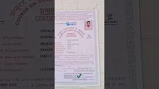 CCC Course On Computer Concepts Certificate 🖥️ #shirtvideo #cccexam2023 🙏 CERTIFICATE CCC EXAM
