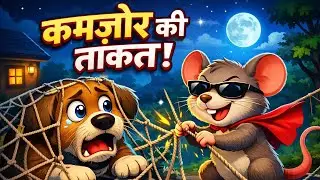 चूहा और कुत्ता की कहानी | Moral Story for Kids | Hindi Cartoon Kahani #trending #littlemoralworld 
