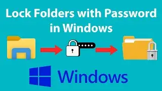 Lock Folder with Password in Windows | Set Passwords on a Folder in Windows | Lock files & Folders |
