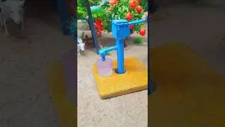 diy homemade mini water pump project for cow #scienceproject #toyfarming #waterpump