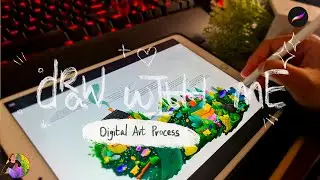 🌻Real Time Draw With Me/art for portfolio for kids book illustration : Procreate🌻