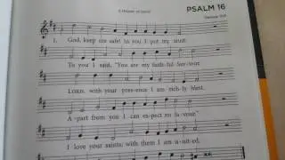 Psalm 16 verse 1 for memory work CanRef BoP