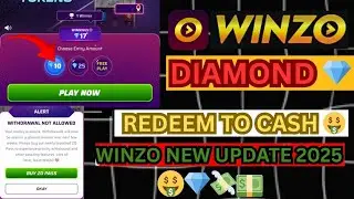 Winzo diomond gameplay kaise hoga 💎| winzo new update 2025 | winzo update today |