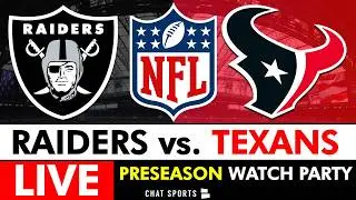 Raiders vs. Texans Live Stream, FREE NFL Preseason Watch Party On ESPN | Fernando Mendoza Stats