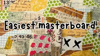 How to Use Scraps for Junk Journaling! EASY COLLAGE MASTERBOARD | Junk Journal Ideas